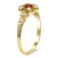 The Acequia Ring, smalltop view on a hand