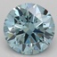 1.45 Ct. Fancy Vivid Blue Round Lab Grown Diamond