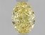 1.05 Ct. Fancy Intense  Yellow Oval Lab Grown Diamond