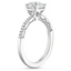 Platinum Tacori Coastal Crescent Pavé Diamond Ring, smallside view
