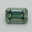 3.03 Ct. Fancy Vivid Green Emerald Lab Grown Diamond