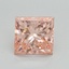 1.58 Ct. Fancy Intense Pink Princess Lab Grown Diamond