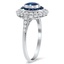 The Rafaella Ring, smalltop view on a hand