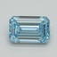 1.04 Ct. Fancy Vivid Blue Emerald Lab Grown Diamond