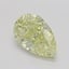 4.10 Ct. Fancy Light Yellow Pear Diamond