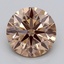 1.54 Ct. Fancy Light  Brown Round Lab Grown Diamond