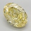 6.60 Ct. Fancy Intense Yellow Oval Lab Grown Diamond
