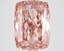 9.32 Ct. Fancy Vivid Brownish Pink Cushion Lab Grown Diamond