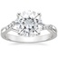 18K White Gold Chamise Diamond Ring (1/15 ct. tw.), smalltop view