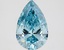 2.58 Ct. Fancy Vivid Blue Pear Lab Grown Diamond