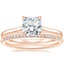 14K Rose Gold Provence Ring with Whisper Diamond Ring (1/10 ct. tw.)