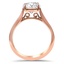 Tapered Filigree Diamond Ring, smallside view