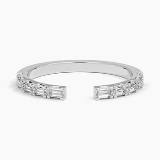 Gemma Baguette Diamond Open Ring
