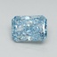 1.83 Ct. Fancy Vivid Blue Radiant Lab Grown Diamond