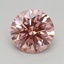 0.66 Ct. Fancy Vivid Pink Round Lab Grown Diamond