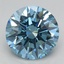 2.09 Ct. Fancy Vivid Blue Round Lab Grown Diamond