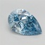 2.35 Ct. Fancy Vivid Blue Pear Lab Grown Diamond