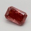 1.23 Ct. Fancy Deep Pink Radiant Lab Grown Diamond