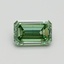 1.00 Ct. Fancy Vivid Pacific Green Emerald Lab Grown Diamond