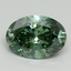 2.13 Ct. Fancy Vivid Green Oval Lab Grown Diamond