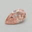 0.51 Ct. Fancy Vivid Pink Pear Lab Grown Diamond