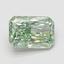 2.58 Ct. Fancy Vivid Green Radiant Lab Grown Diamond