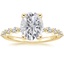 18K Yellow Gold Marseille Half Coverage Diamond Ring (1/4 ct. tw.), smalltop view