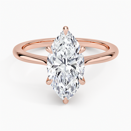 14K Rose Gold Elle Solitaire Ring