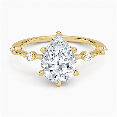 Aimee Diamond Engagement Ring - Spaced Diamond Band
