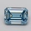 2.10 Ct. Fancy Vivid  Blue Emerald Lab Grown Diamond