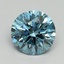 1.04 Ct. Fancy Vivid Blue Round Lab Grown Diamond