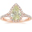 14K Rose Gold Joy Half-Coverage Diamond Ring, smalltop view