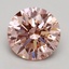 2.10 Ct. Fancy Intense Orangy Pink Round Lab Grown Diamond