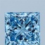 2.51 Ct. Fancy Vivid Blue Princess Lab Grown Diamond