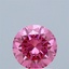 0.95 Ct. Fancy Vivid Pink Round Lab Grown Diamond
