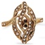 Edwardian Ruby Cocktail Ring