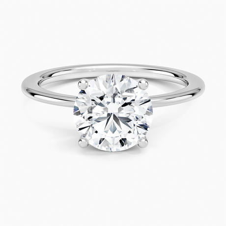 18K White Gold Aimee Solitaire Ring