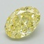 1.51 Ct. Fancy Intense Yellow Oval Lab Grown Diamond