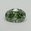 2.01 Ct. Fancy Vivid Green Oval Lab Grown Diamond