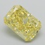 4.34 Ct. Fancy Vivid Yellow Radiant Lab Grown Diamond