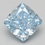 4.10 Ct. Fancy Intense Blue Cushion Lab Grown Diamond