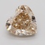 0.75 Ct. Very Light  Brown Heart Lab Grown Diamond