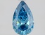 1.06 Ct. Fancy Vivid Blue Pear Lab Grown Diamond