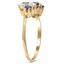 The Aubree Ring, smalltop view on a hand