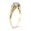 The Launa Ring, smalltop view on a hand