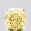 1.00 Ct. Fancy Intense  Yellow Cushion Lab Grown Diamond