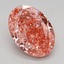 3.13 Ct. Fancy Vivid Pink Oval Lab Grown Diamond