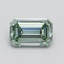 0.82 Ct. Fancy Intense Green Emerald Lab Grown Diamond