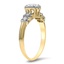 The Nathalie Ring, smalltop view on a hand