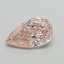 0.53 Ct. Fancy Intense Pink Pear Lab Grown Diamond